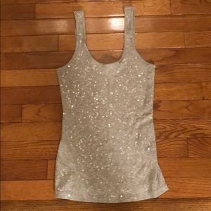 Express Womens Sequin Tank Top